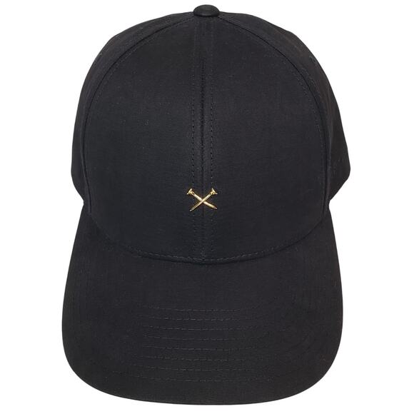 G/FORE Metal Tees Cotton Blend 6-Panel Ball Cap Snapback Black (?)Women's OSFM - Picture 1 of 8